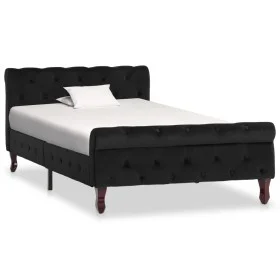 Bettgestell aus schwarzem Samt, 100 x 200 cm von vidaXL, Betten und Lattenroste - Ref: Foro24-288551, Preis: 244,64 €, Rabatt: %