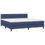 Boxspringbett mit Matratze und LED-blauem Stoff 200x200 cm von vidaXL, Betten und Lattenroste - Ref: Foro24-3133027, Preis: 5...