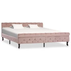 Bettgestell aus rosafarbenem Samt, 180 x 200 cm von vidaXL, Betten und Lattenroste - Ref: Foro24-288569, Preis: 363,53 €, Rab...