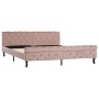 Estructura de cama de terciopelo rosa 180x200 cm de vidaXL, Camas y somieres - Ref: Foro24-288569, Precio: 375,86 €, Descuent...