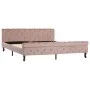 Pink velvet bed frame 180x200 cm by vidaXL, Beds and slatted bases - Ref: Foro24-288569, Price: 363,53 €, Discount: %