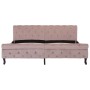 Estructura de cama de terciopelo rosa 180x200 cm de vidaXL, Camas y somieres - Ref: Foro24-288569, Precio: 375,86 €, Descuent...
