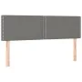 Box spring bed mattress and LED lights dark gray fabric 140x190 cm by vidaXL, Beds and slatted bases - Ref: Foro24-3133070, P...