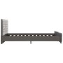 Gray velvet bed frame 160x200 cm by vidaXL, Beds and slatted bases - Ref: Foro24-286833, Price: 379,60 €, Discount: %