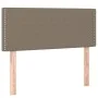 Box spring bed with mattress and LED taupe gray fabric 120x200 cm by vidaXL, Beds and slatted bases - Ref: Foro24-3133065, Pr...