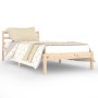 Solid pine wood bed frame 90x200 cm by vidaXL, Beds and slatted bases - Ref: Foro24-810415, Price: 57,62 €, Discount: %