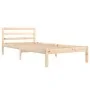 Bettgestell aus massivem Kiefernholz, 90 x 200 cm von vidaXL, Betten und Lattenroste - Ref: Foro24-810415, Preis: 66,38 €, Ra...