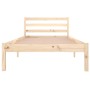 Solid pine wood bed frame 90x200 cm by vidaXL, Beds and slatted bases - Ref: Foro24-810415, Price: 57,62 €, Discount: %
