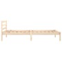 Solid pine wood bed frame 90x200 cm by vidaXL, Beds and slatted bases - Ref: Foro24-810415, Price: 57,62 €, Discount: %