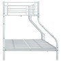 Weißer Etagenbettrahmen aus Metall, 140 x 200 cm/90 x 200 cm von vidaXL, Betten und Lattenroste - Ref: Foro24-287903, Preis: ...