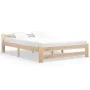 Solid pine wood bed frame 180x200 cm by vidaXL, Beds and slatted bases - Ref: Foro24-321996, Price: 159,26 €, Discount: %