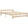 Solid pine wood bed frame 180x200 cm by vidaXL, Beds and slatted bases - Ref: Foro24-321996, Price: 159,26 €, Discount: %