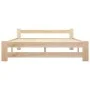 Solid pine wood bed frame 180x200 cm by vidaXL, Beds and slatted bases - Ref: Foro24-321996, Price: 159,26 €, Discount: %
