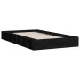 Black single solid wood bed frame 75x190 cm by vidaXL, Beds and slatted bases - Ref: Foro24-820700, Price: 102,97 €, Discount: %