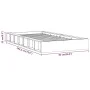 Black single solid wood bed frame 75x190 cm by vidaXL, Beds and slatted bases - Ref: Foro24-820700, Price: 102,97 €, Discount: %