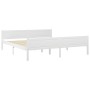 Solid white pine wood bed frame 180x200 cm by vidaXL, Beds and slatted bases - Ref: Foro24-322108, Price: 168,61 €, Discount: %