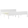 Solid white pine wood bed frame 180x200 cm by vidaXL, Beds and slatted bases - Ref: Foro24-322108, Price: 166,68 €, Discount: %