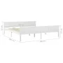 Solid white pine wood bed frame 180x200 cm by vidaXL, Beds and slatted bases - Ref: Foro24-322108, Price: 166,68 €, Discount: %