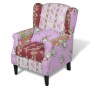 Sillón con diseño de retales de tela de vidaXL, Sillones - Ref: Foro24-240490, Precio: 279,57 €, Descuento: %