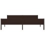 Estructura de cama madera maciza pino marrón oscuro 200x200 cm de vidaXL, Camas y somieres - Ref: Foro24-322123, Precio: 126,...