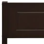 Dark brown solid pine wood bed frame 200x200 cm by vidaXL, Beds and slatted bases - Ref: Foro24-322123, Price: 125,27 €, Disc...