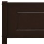 Dunkelbrauner Bettrahmen aus massivem Kiefernholz, 200 x 200 cm von vidaXL, Betten und Lattenroste - Ref: Foro24-322123, Prei...