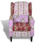 Sillón con diseño de retales de tela de vidaXL, Sillones - Ref: Foro24-240490, Precio: 279,57 €, Descuento: %