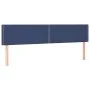 Box spring bed mattress and LED lights blue fabric 200x200 cm by vidaXL, Beds and slatted bases - Ref: Foro24-3133107, Price:...