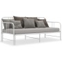 White metal removable sofa bed frame 90x200 cm by vidaXL, Beds and slatted bases - Ref: Foro24-324753, Price: 149,33 €, Disco...