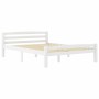 Solid white pine wood bed frame 140x200 cm by vidaXL, Beds and slatted bases - Ref: Foro24-322071, Price: 136,86 €, Discount: %