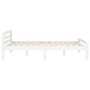 Solid white pine wood bed frame 140x200 cm by vidaXL, Beds and slatted bases - Ref: Foro24-322071, Price: 136,86 €, Discount: %