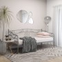 Gray metal sofa bed frame 90x200 cm by vidaXL, Beds and slatted bases - Ref: Foro24-324763, Price: 137,25 €, Discount: %