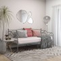 Gray metal sofa bed frame 90x200 cm by vidaXL, Beds and slatted bases - Ref: Foro24-324763, Price: 137,25 €, Discount: %