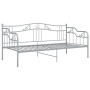 Estructura de sofá cama de metal gris 90x200 cm
