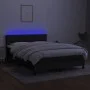 Cama box spring colchón y luces LED tela negro 140x190 cm de vidaXL, Camas y somieres - Ref: Foro24-3133151, Precio: 427,24 €...
