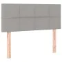 Box spring bed with fabric mattress and light gray LED 120x200 cm by vidaXL, Beds and slatted bases - Ref: Foro24-3133141, Pr...