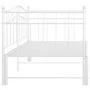 White metal removable sofa bed frame 90x200 cm by vidaXL, Beds and slatted bases - Ref: Foro24-324783, Price: 208,57 €, Disco...