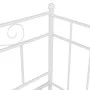 White metal removable sofa bed frame 90x200 cm by vidaXL, Beds and slatted bases - Ref: Foro24-324783, Price: 208,57 €, Disco...