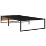 Estructura de cama de metal negra 100x200 cm de vidaXL, Camas y somieres - Ref: Foro24-324814, Precio: 130,34 €, Descuento: %