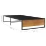 Estructura de cama de metal negra 100x200 cm de vidaXL, Camas y somieres - Ref: Foro24-324814, Precio: 130,34 €, Descuento: %