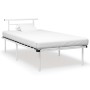Bettgestell aus weißem Metall, 100 x 200 cm von vidaXL, Betten und Lattenroste - Ref: Foro24-324824, Preis: 68,47 €, Rabatt: %
