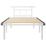 Estructura de cama de metal blanco 100x200 cm de vidaXL, Camas y somieres - Ref: Foro24-324824, Precio: 67,83 €, Descuento: %