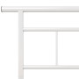 Estructura de cama de metal blanco 100x200 cm de vidaXL, Camas y somieres - Ref: Foro24-324824, Precio: 68,44 €, Descuento: %