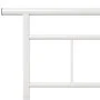 Estructura de cama de metal blanco 100x200 cm de vidaXL, Camas y somieres - Ref: Foro24-324824, Precio: 67,83 €, Descuento: %