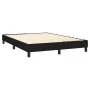 Box spring bed mattress and LED lights black fabric 140x200 cm by vidaXL, Beds and slatted bases - Ref: Foro24-3133159, Price...