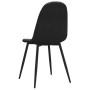 Sillas de comedor 2 unidades terciopelo negro