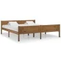 Estructura de cama madera maciza pino marrón miel 180x200 cm de vidaXL, Camas y somieres - Ref: Foro24-322115, Precio: 136,50...