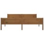 Estructura de cama madera maciza pino marrón miel 180x200 cm
