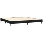 Box spring bed mattress and LED lights black fabric 200x200 cm by vidaXL, Beds and slatted bases - Ref: Foro24-3133183, Price...