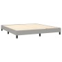 Boxspringbettmatratze und LED-Leuchten hellgrauer Stoff 180x200 cm von vidaXL, Betten und Lattenroste - Ref: Foro24-3133173, ...